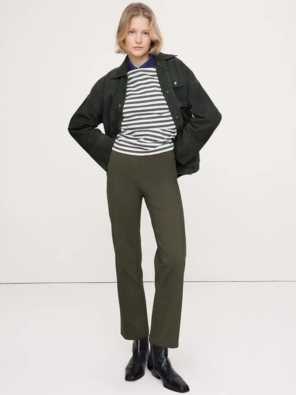 Banana Republic Everywhere Ponte High-Rise Straight